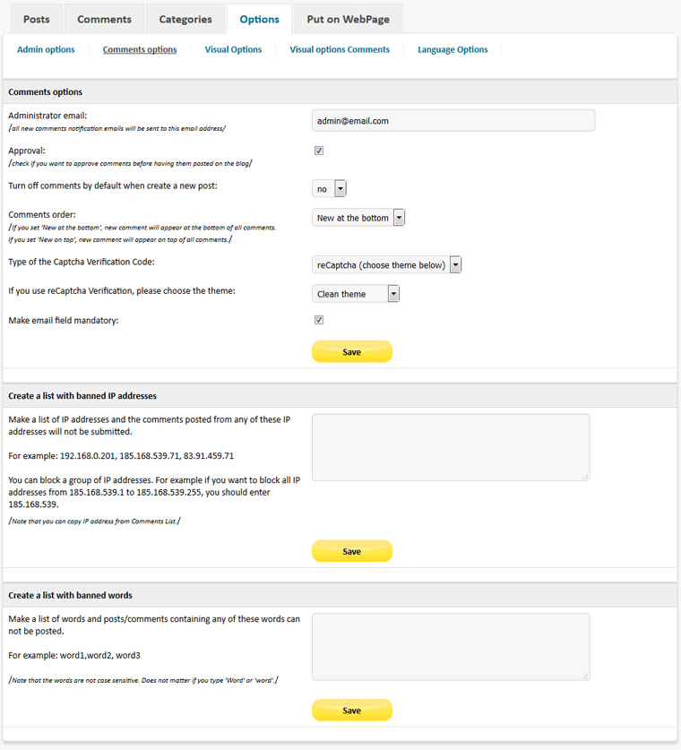 Design Blog PHP HELP